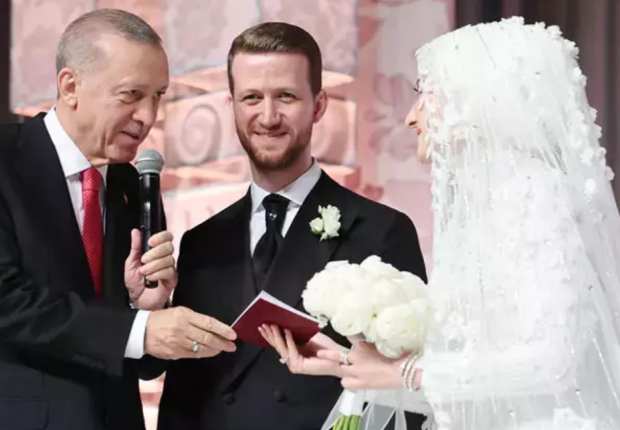 أردوغان يحضر حفل زفاف ابن أخيه