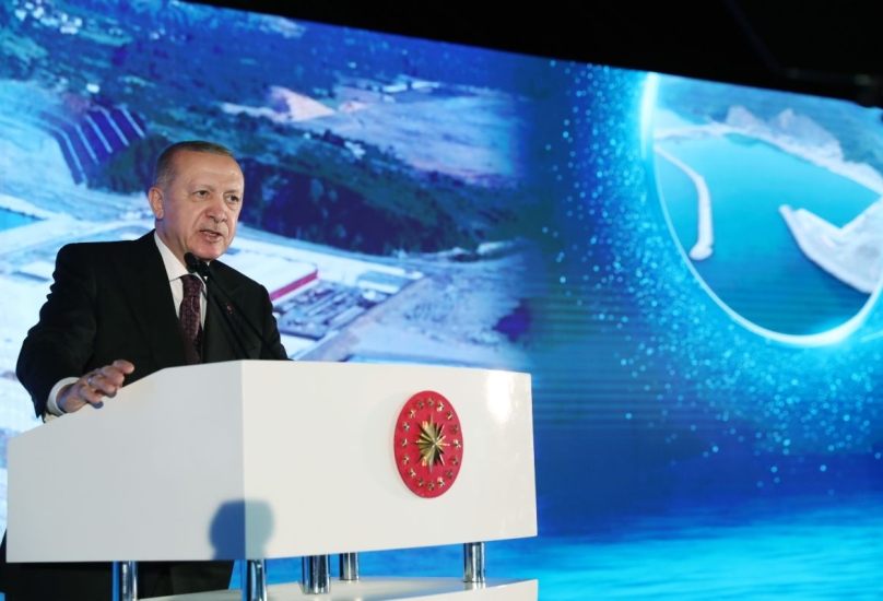 الرئيس أردوغان يلقي كلمة في زونغولداق على البحر الأسود